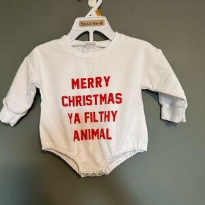 Source Unknown White Christmas Sweatshirt for Kids